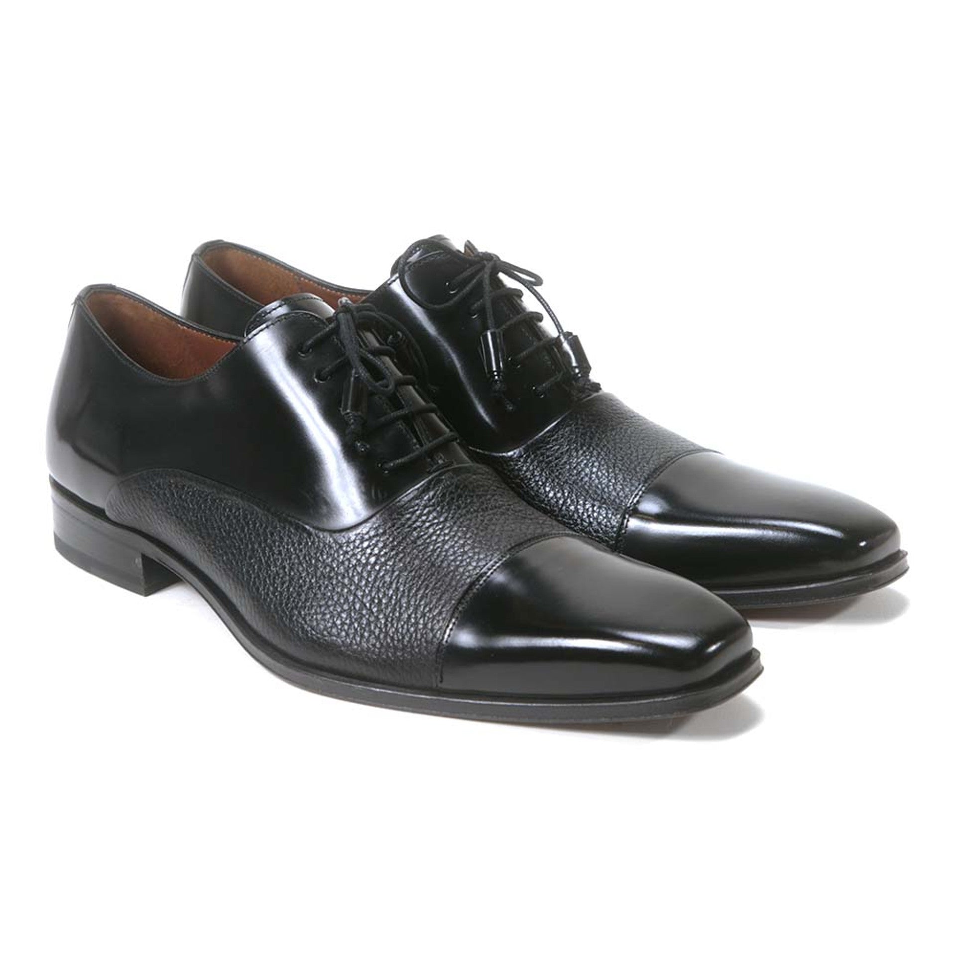 Mezlan Deer Skin Cap Toe Oxford Shoes