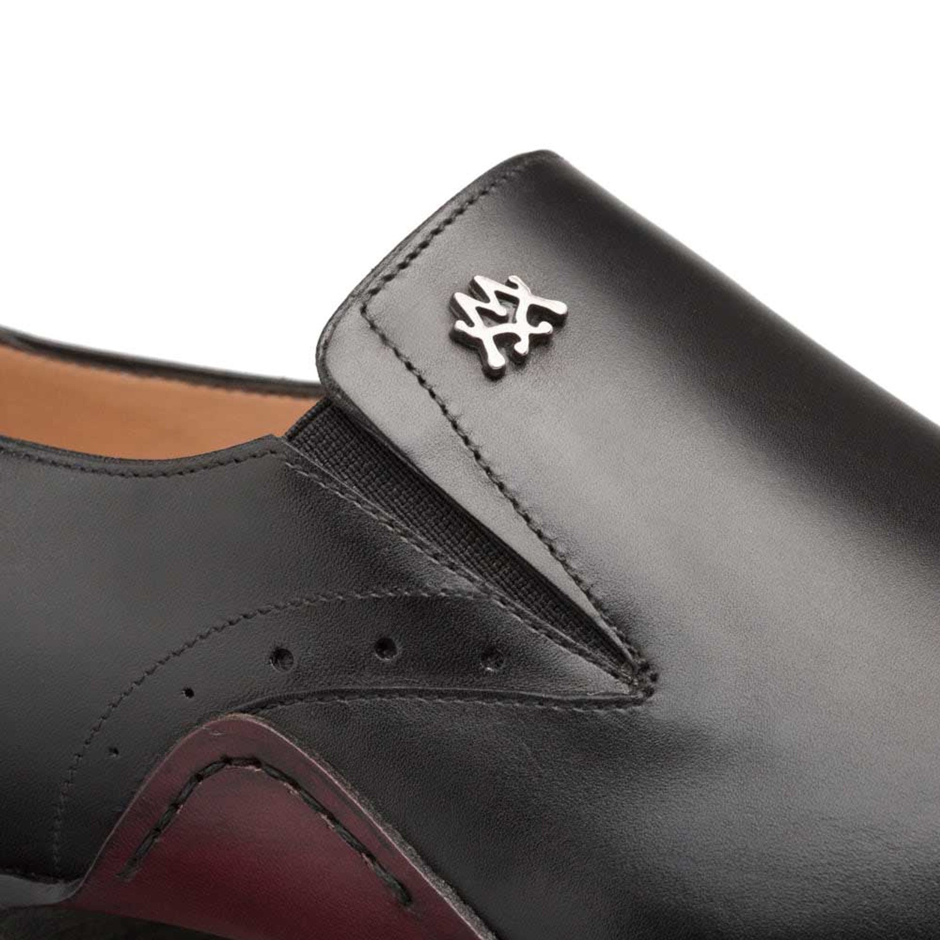 Mezlan Patina Calfskin Artisan Double Gore Slip-ons