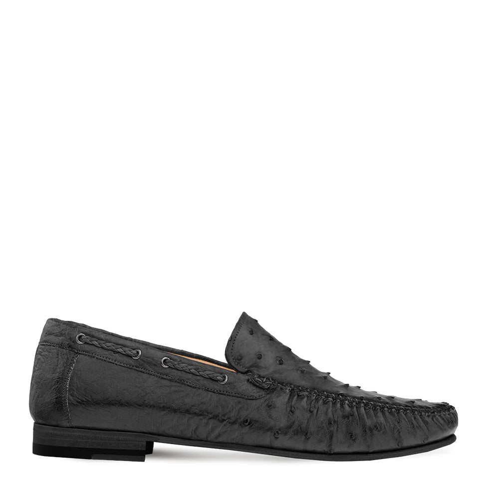 Genuine Ostrich Moccasin Slip On by Mezlan