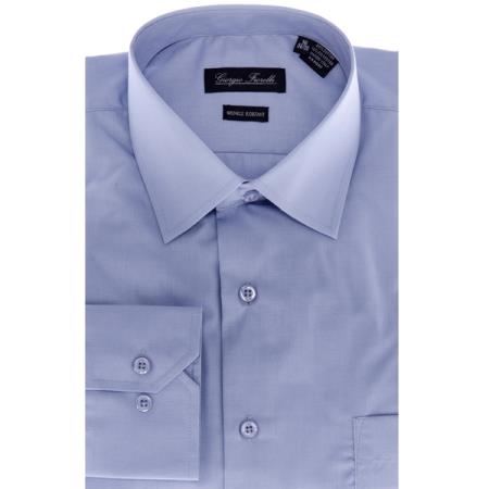 Affordable Clearance Cheap Mens Dress Shirt Sale Online Trendy - Modern-fit Blue Men's Dress Shirt