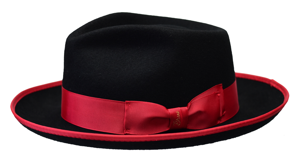 Bruno Capelo Night Hawk Fedora Black/Red