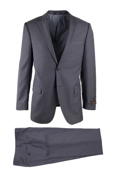 Novello Gray Modern Fit Wool Suit by Tiglio Luxe