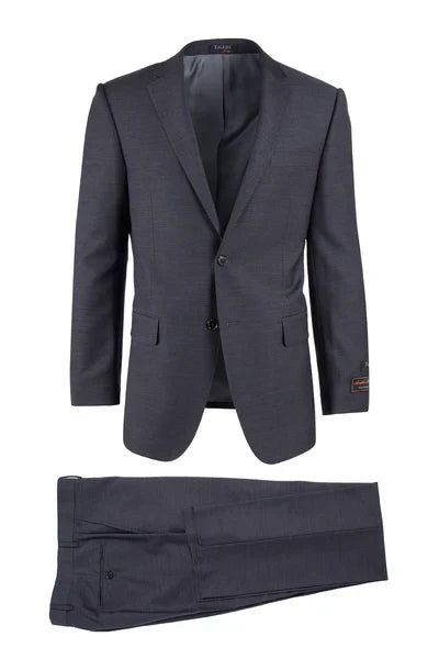 Novello Charcoal Gray Wool Suit by Tiglio Luxe