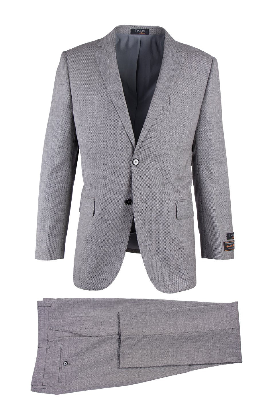 Tiglio Luxe Novello Gray Modern Wool Suit