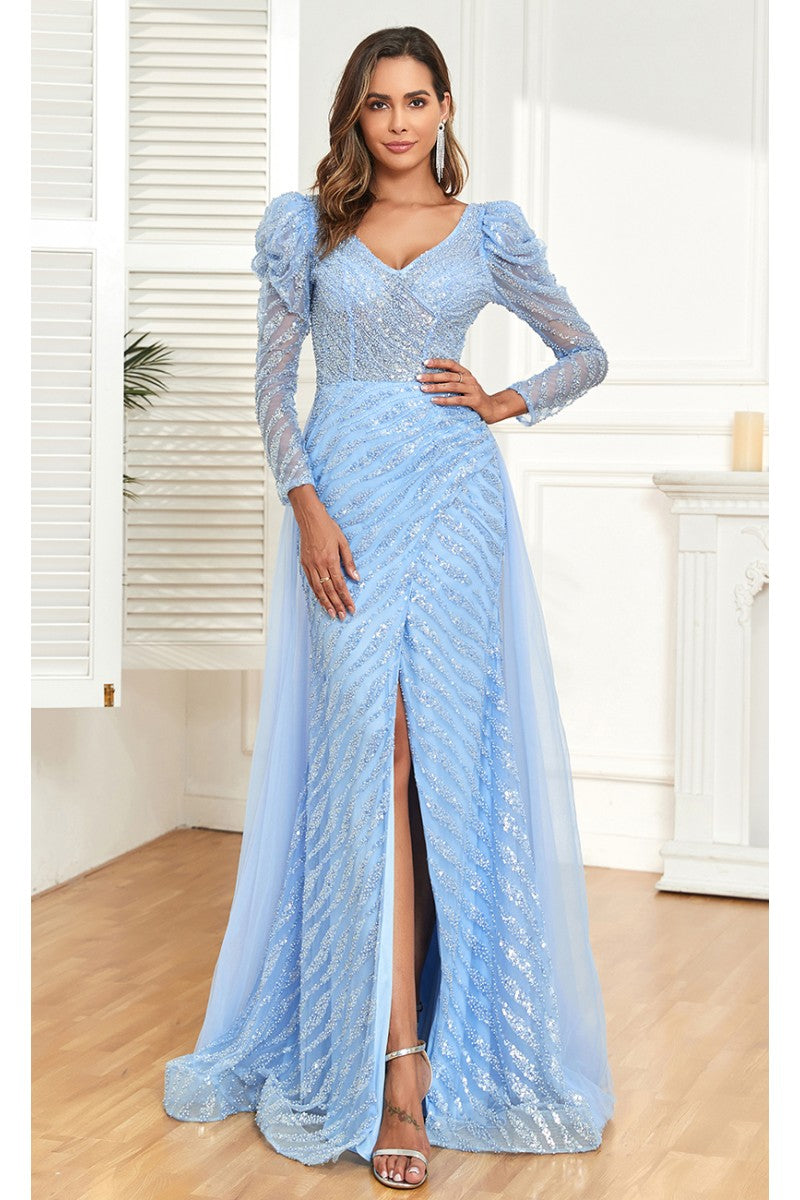 High Couture NR2331 Fitted Formal Long Evening Beaded Dress