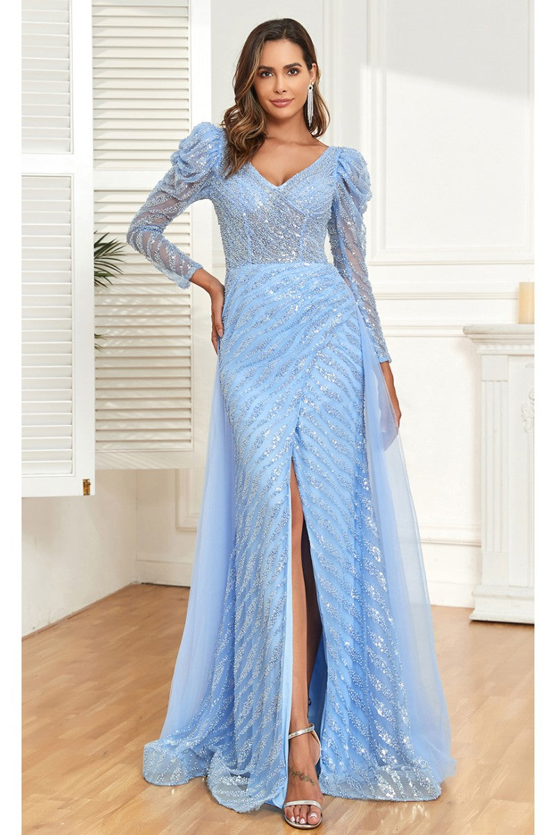 High Couture NR2331 Fitted Formal Long Evening Beaded Dress