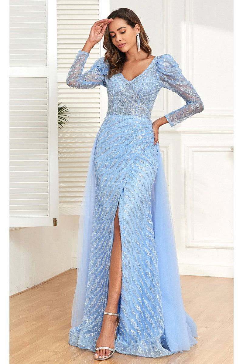 High Couture NR2331 Fitted Formal Long Evening Beaded Dress