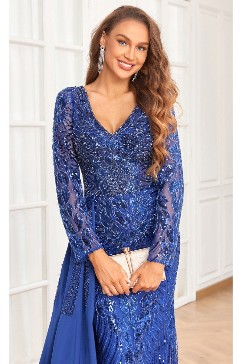 High Couture NR2333 Formal Beaded Evening Long Dress