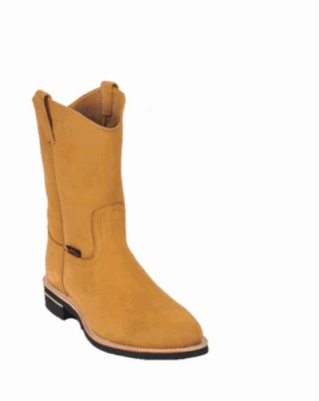 Los Altos Boots Nubuck Natural Edge Vibrum Sole Work Boot ~ botines para hombre