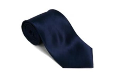 Navyblue 100% Silk Solid Necktie With Handkerchief -Men's Neck Ties - Mens Dress Tie - Trendy Mens Ties