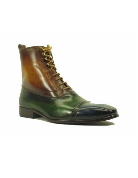 olive green dress shoes Mens Green Dress Shoes Mens Lace Up Navy ~ Olive ~ Cognac Genuine Leather Side Zipper Shoes 12.0 Standard / D / Medium / Navy