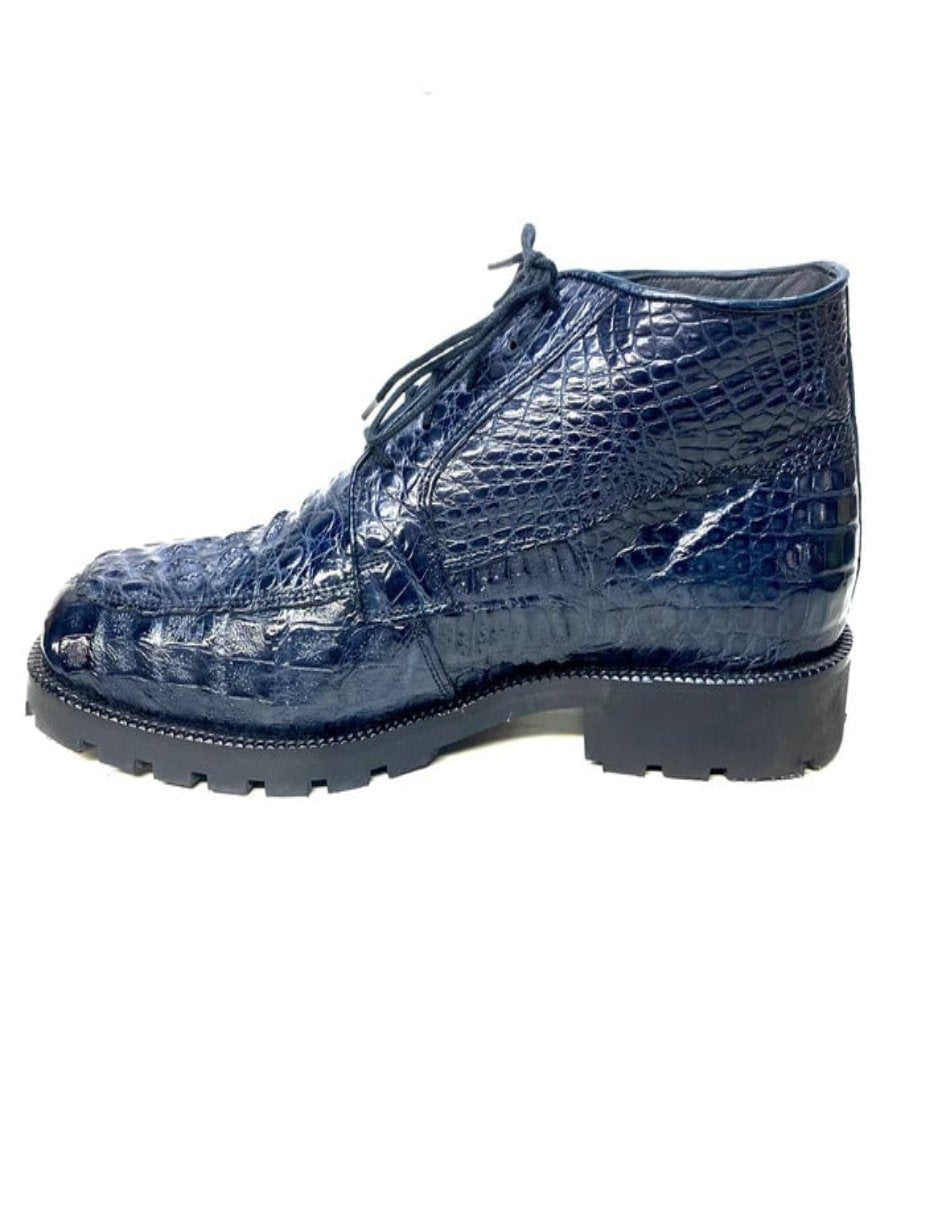 Los Altos Hornback Crocodile Ankle Boots