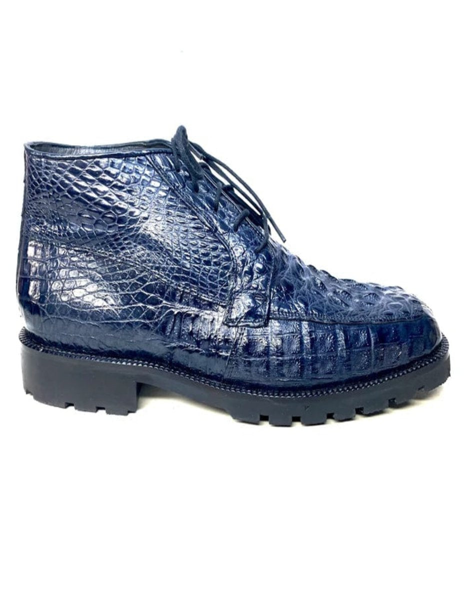 Los Altos Hornback Crocodile Ankle Boots