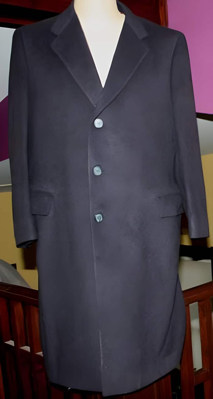 Wool Three-Button Men's Overcoat by AlligatorWarehouse