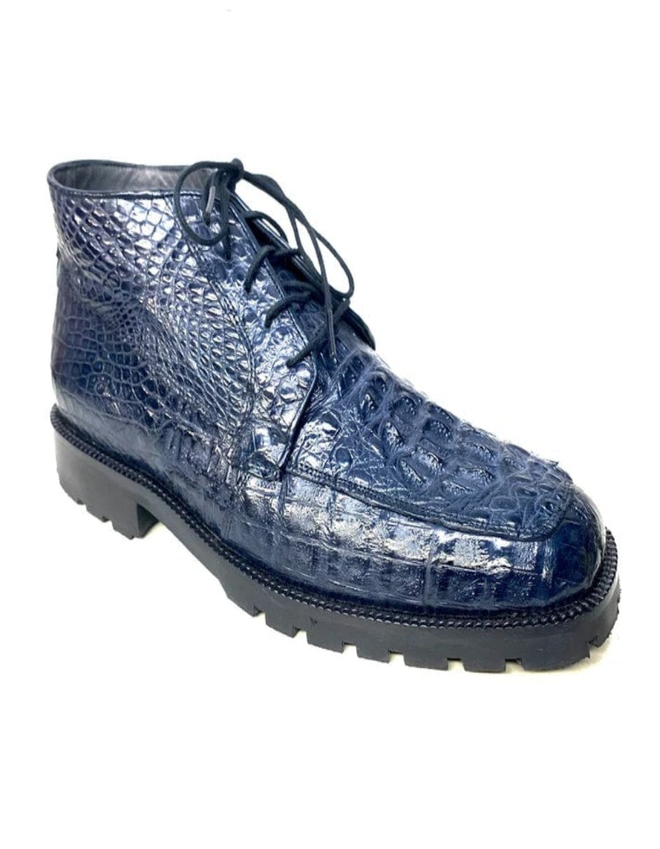 Los Altos Hornback Crocodile Ankle Boots