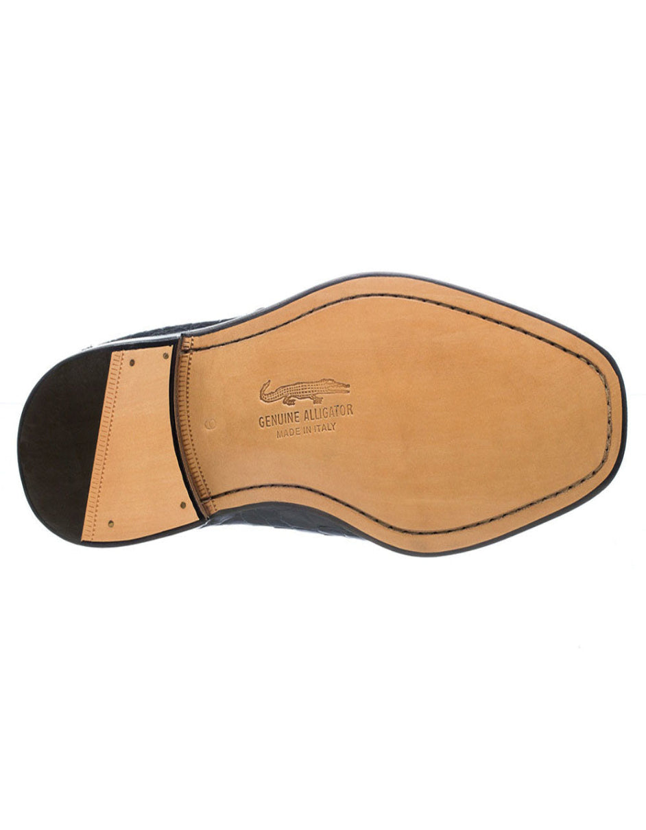 Ferrini 3520 Navy Alligator Split Toe Dress Shoes