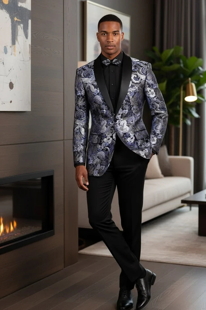 Navy Tuxedo Jacket