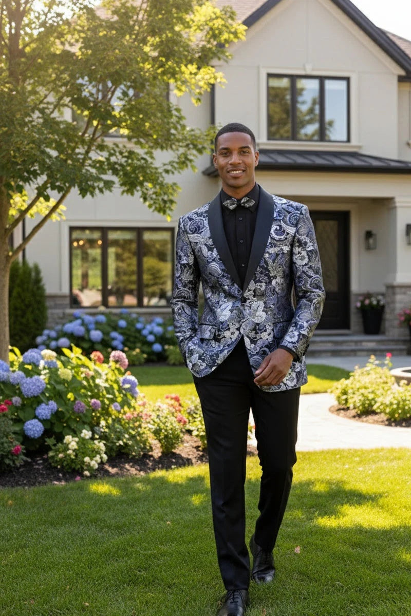 Navy Tuxedo Jacket