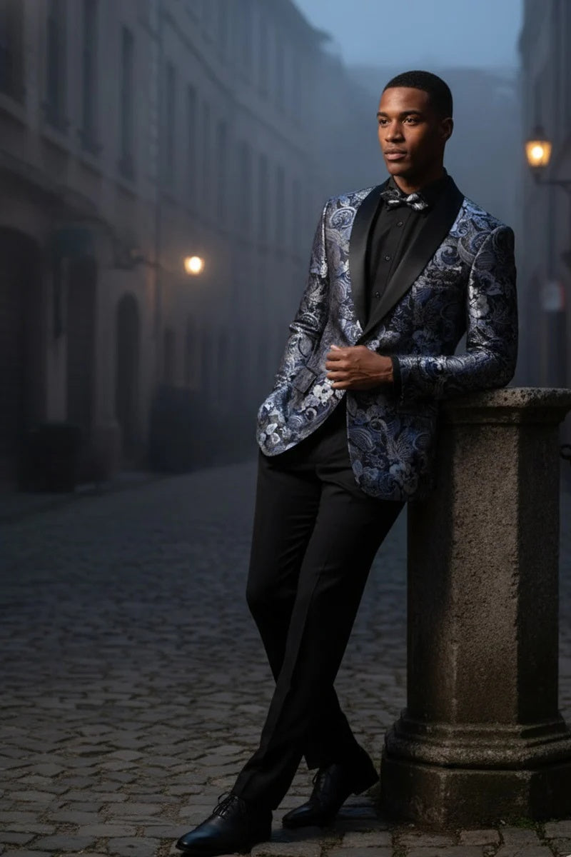 Navy Tuxedo Jacket