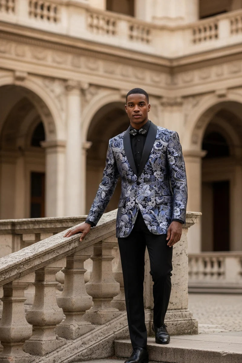Navy Tuxedo Jacket