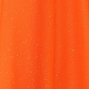 Abby Paris 90219 Glitter Embroidered V-Neck Slit Gown