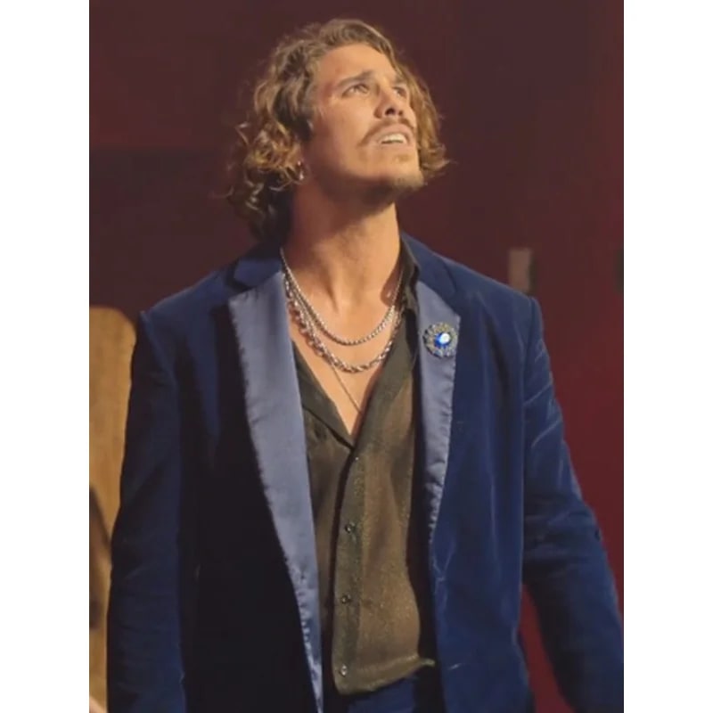 A Vampire in the Family 2026 Blue Velvet Suit