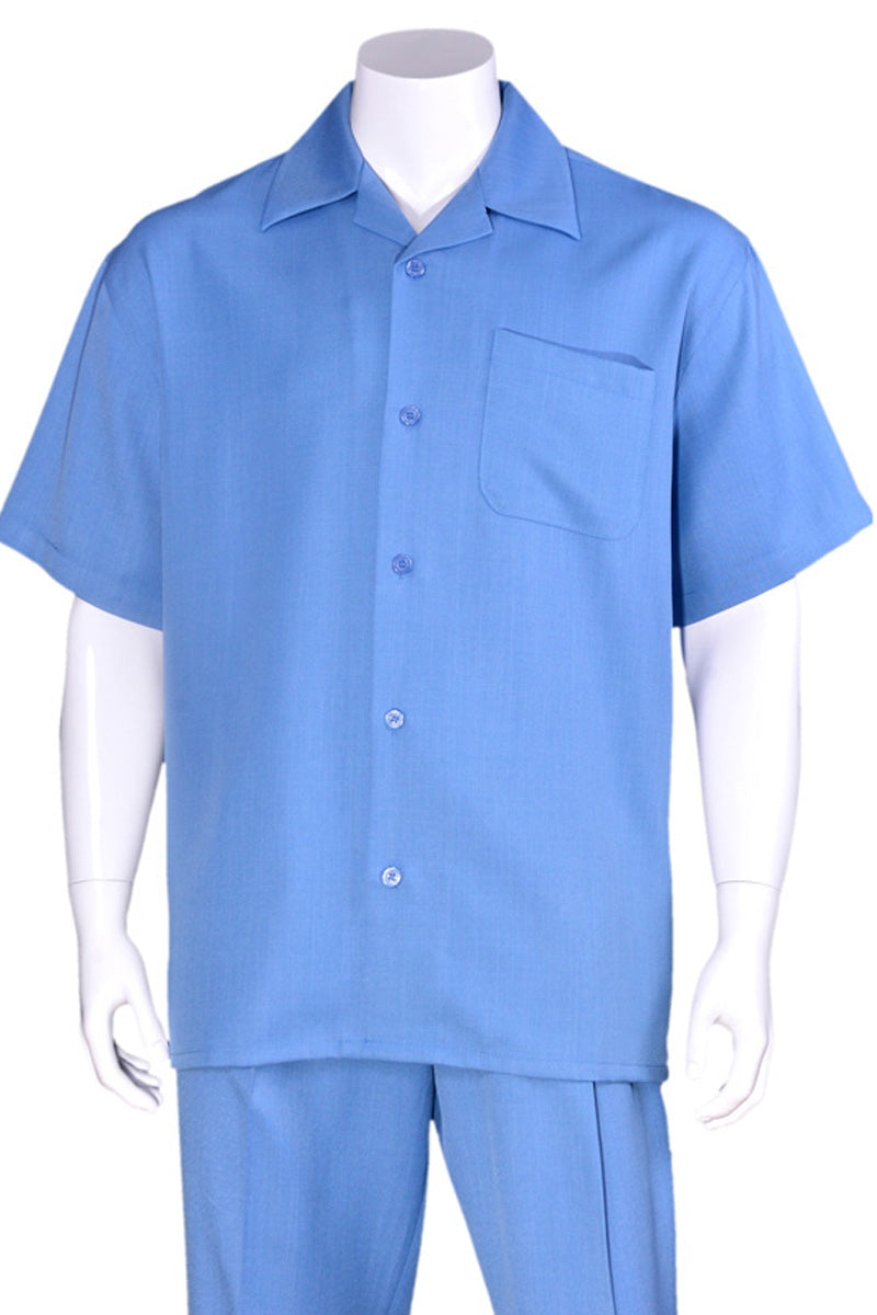 Mens Short Sleeve Casual Summer Walking Suit