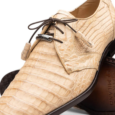 Marco Di Milano Caiman Crocodile Derby Oxfords