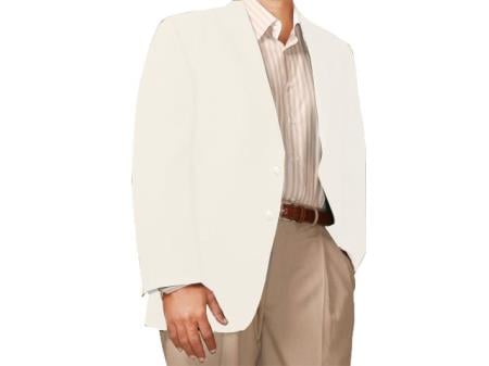 Men's Two Button Blazer off-white (Men + Women)
