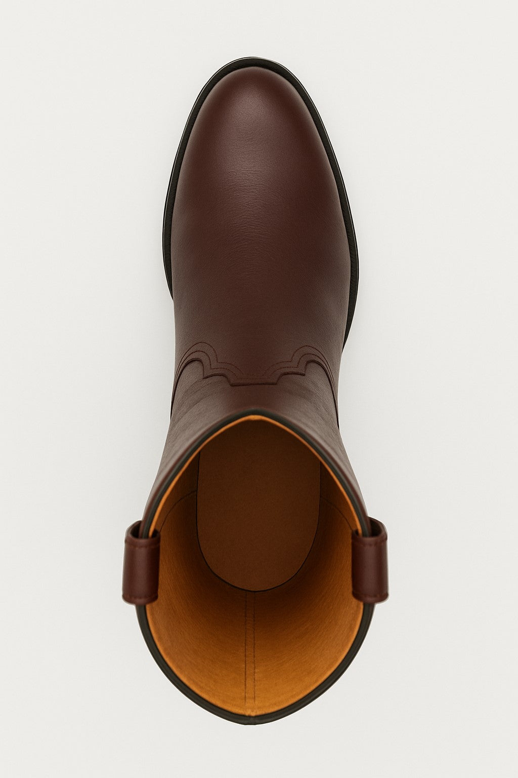 Men's Original Michel Genuine Deer Leather Brown Pull On Roper With Leather Sole Dress Cowboy Boot Cheap Priced For Sale Online