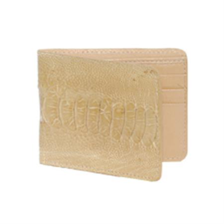 Men's Genuine Exotic Animal Skin Wild West Boots Wallet- Oryx Genuine Exotic Ostrich Leg
