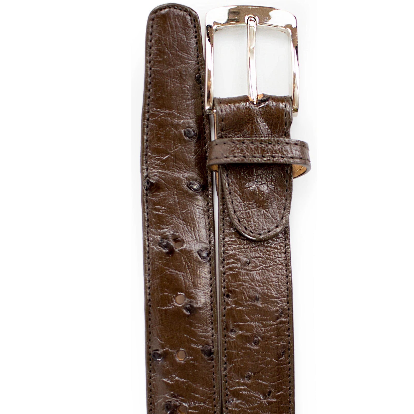 Belvedere Ostrich Quill Dress Belt - Brown