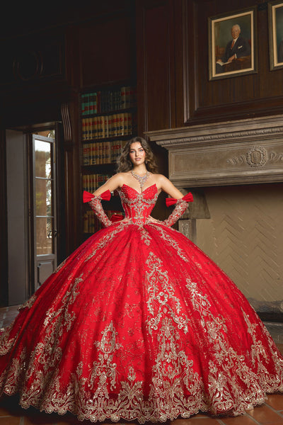 Strapless Tiered Ball Gown by Bella Princess PQ1099