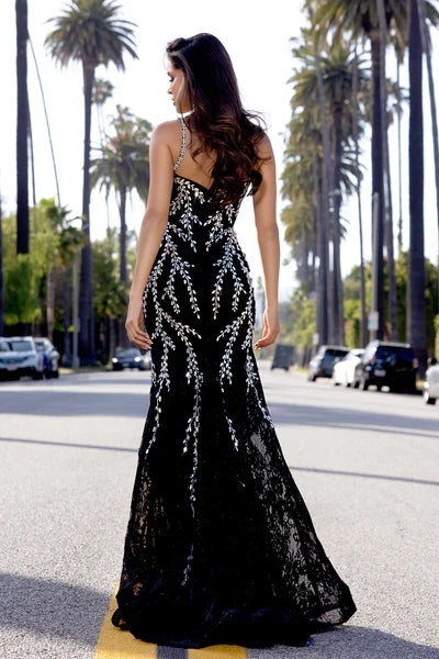 Portia and Scarlett PS25150 Embroidered Mermaid Prom Dress | Long Special Occasions Gown