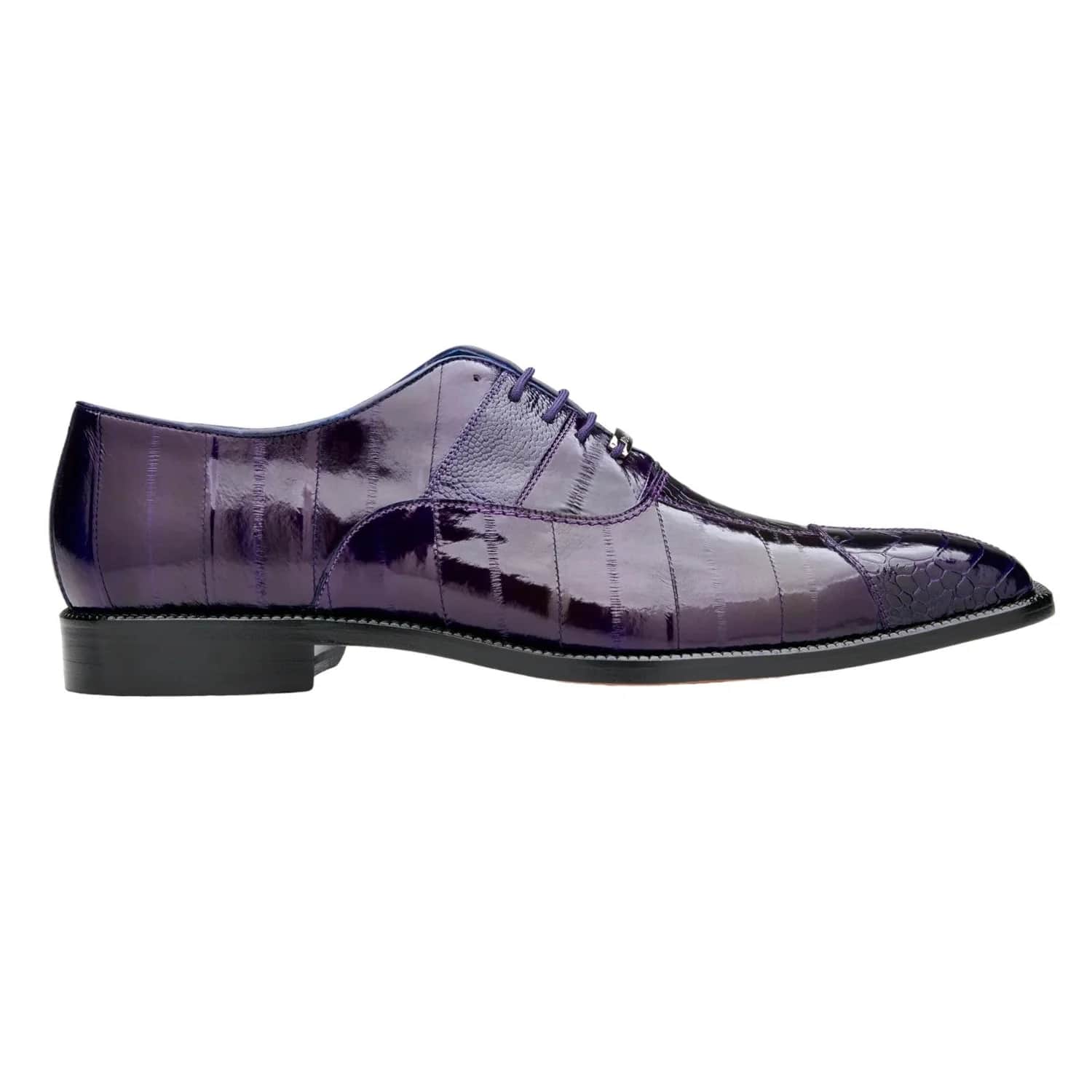Belvedere Mare Ostrich & Eel Split-Toe Oxfords