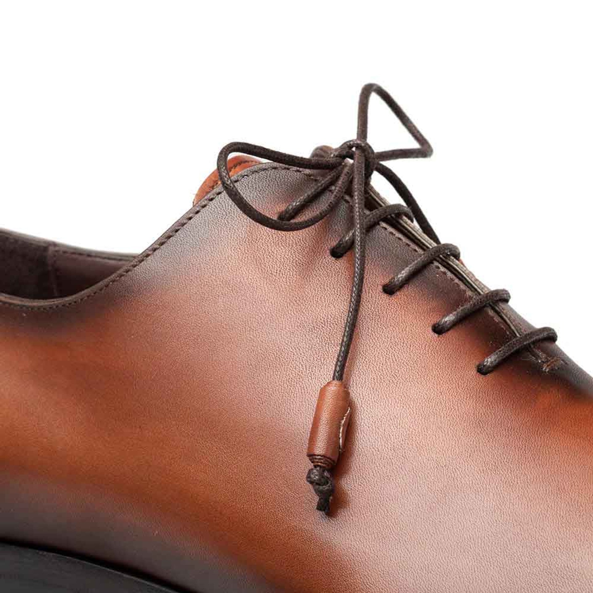Mezlan Cupula Patina Oxford Tan Leather Shoes