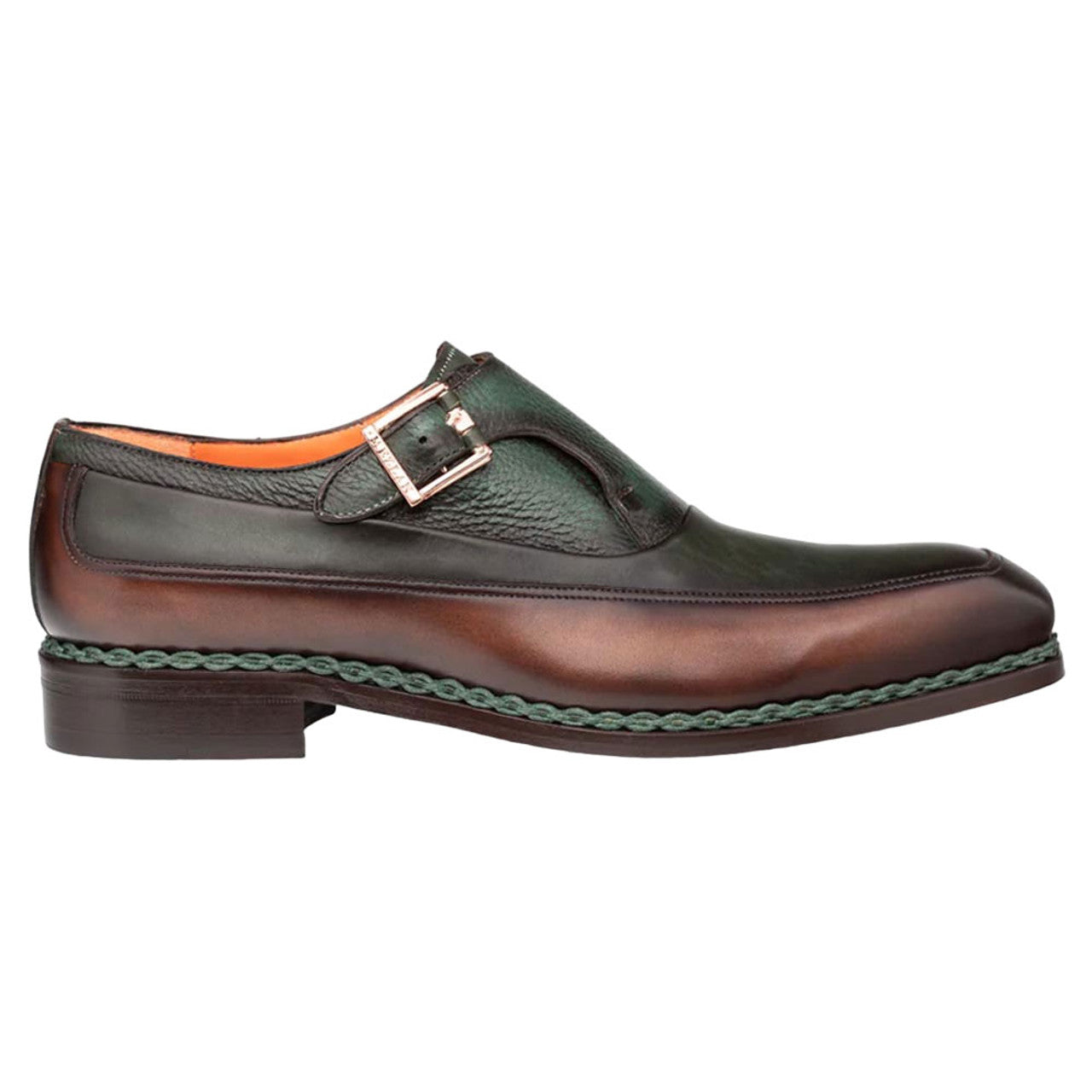 Mezlan Artesano Two-Toned Monk Strap Shoes