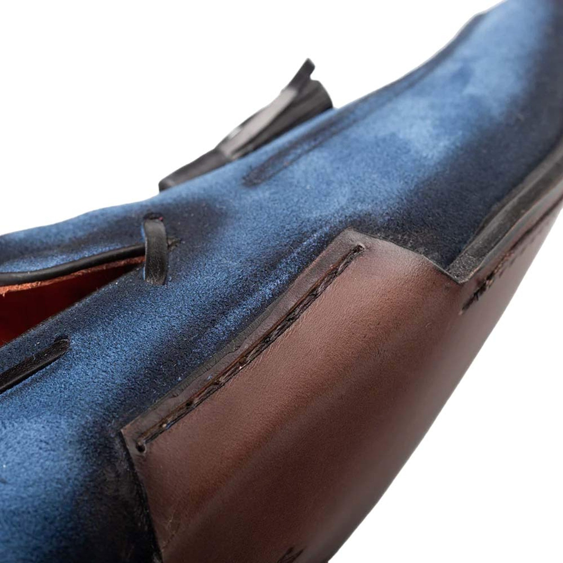 Pavese Cobalt Tassel Slip-Ons by Mezlan