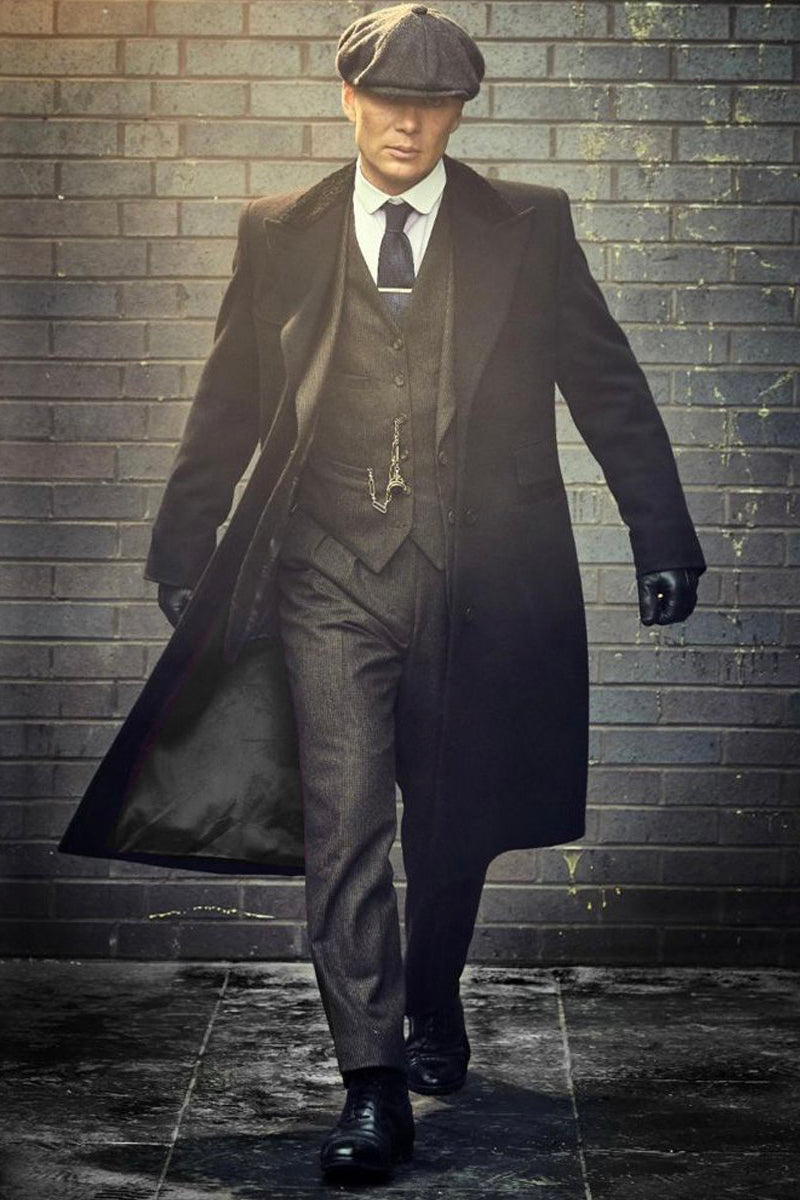 Thomas Shelby Inspired Suit and Overcoat Set