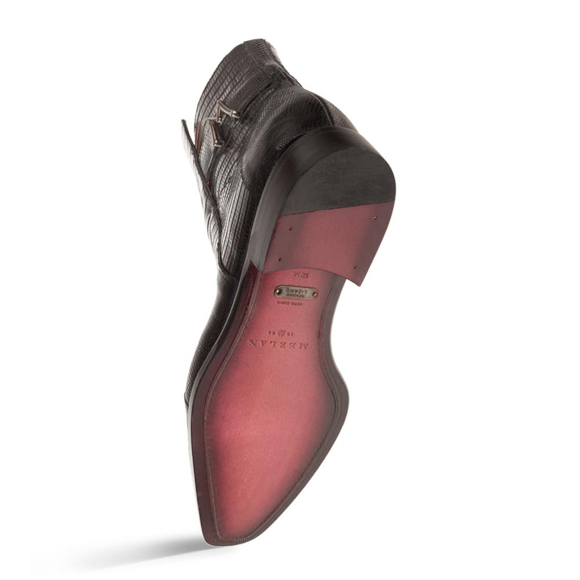 Peninsula Emblem Black Lizard Boots by Mezlan