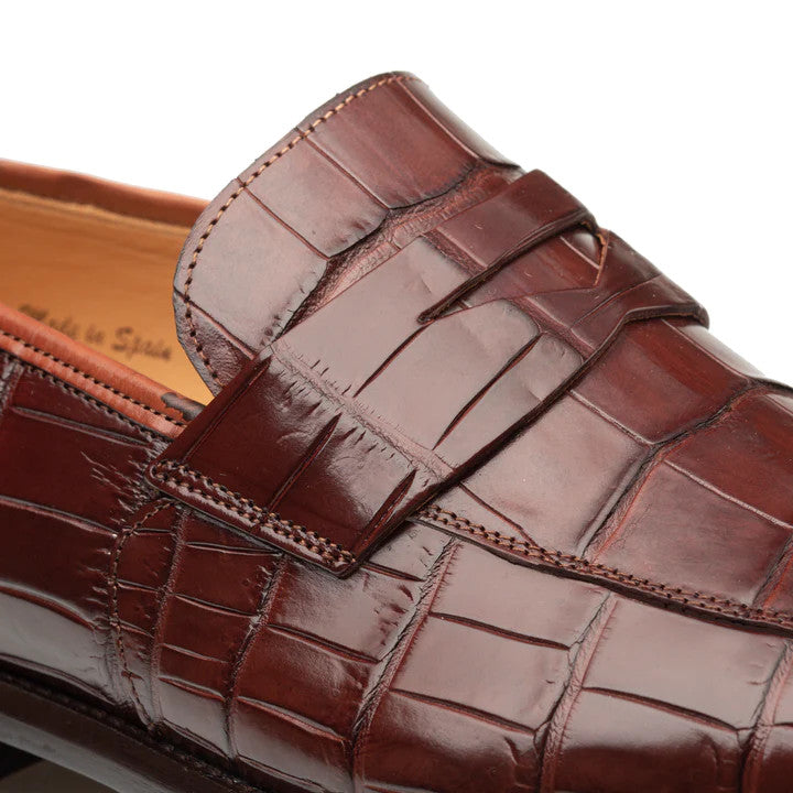Piccolo Alligator Penny Loafer Sport By Mezlan