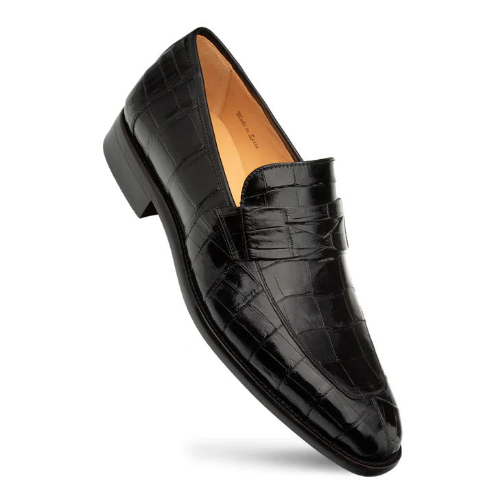 Piccolo Alligator Penny Loafer by Mezlan