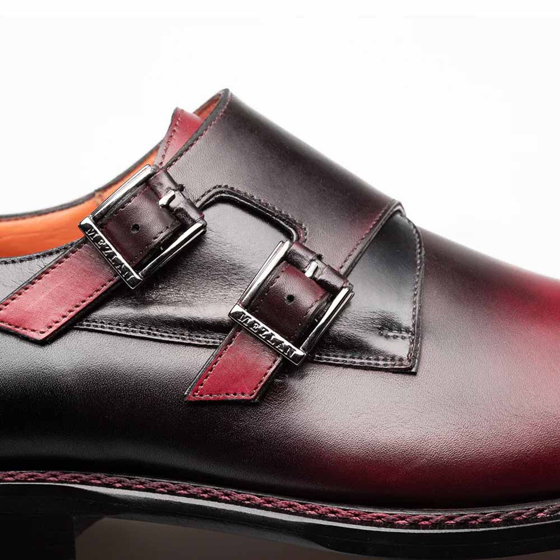 Pintor Bi-Tone Double Monk Strap by Mezlan