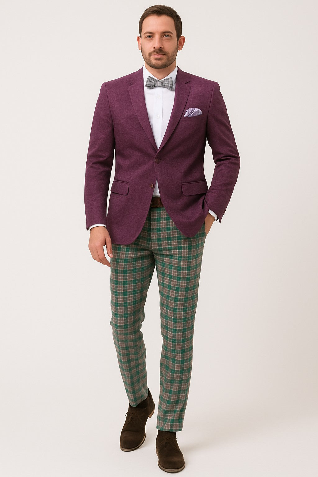 Purple Paisley Blazer - Velvet Lavender Sport Coat - Slim Fit Jacket