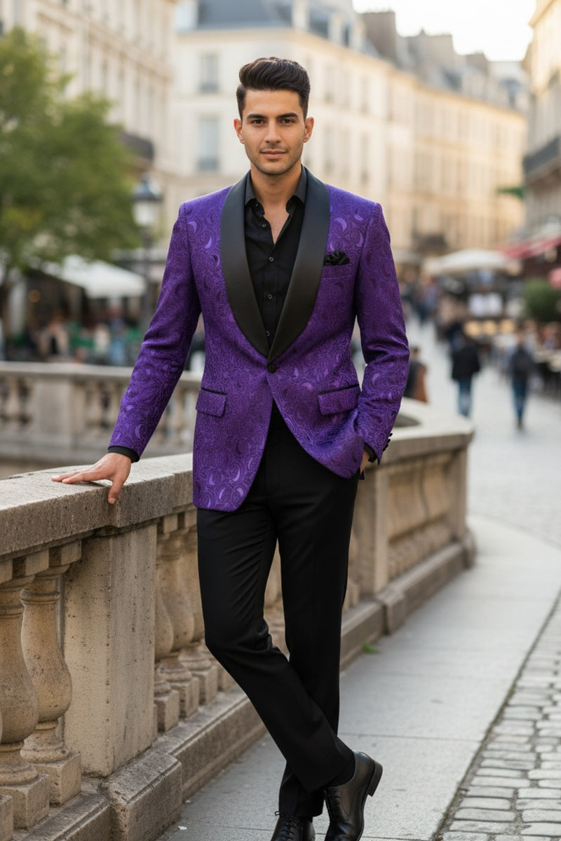 Purple Tuxedo Jacket