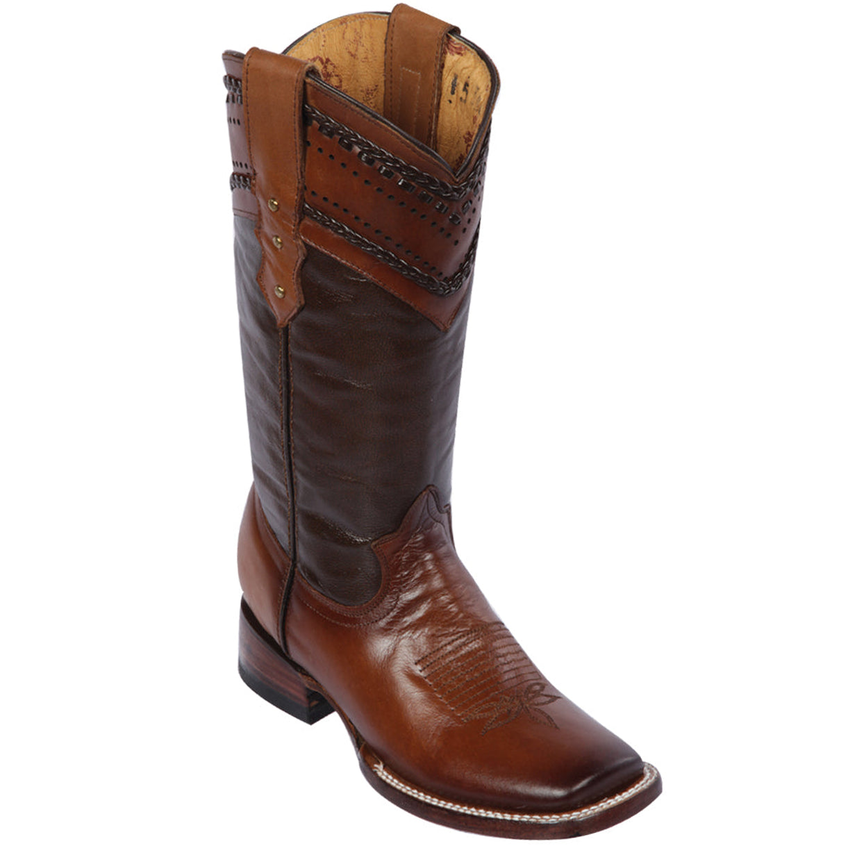Wide Square Toe Cowgirl Boots by Quincy Boots