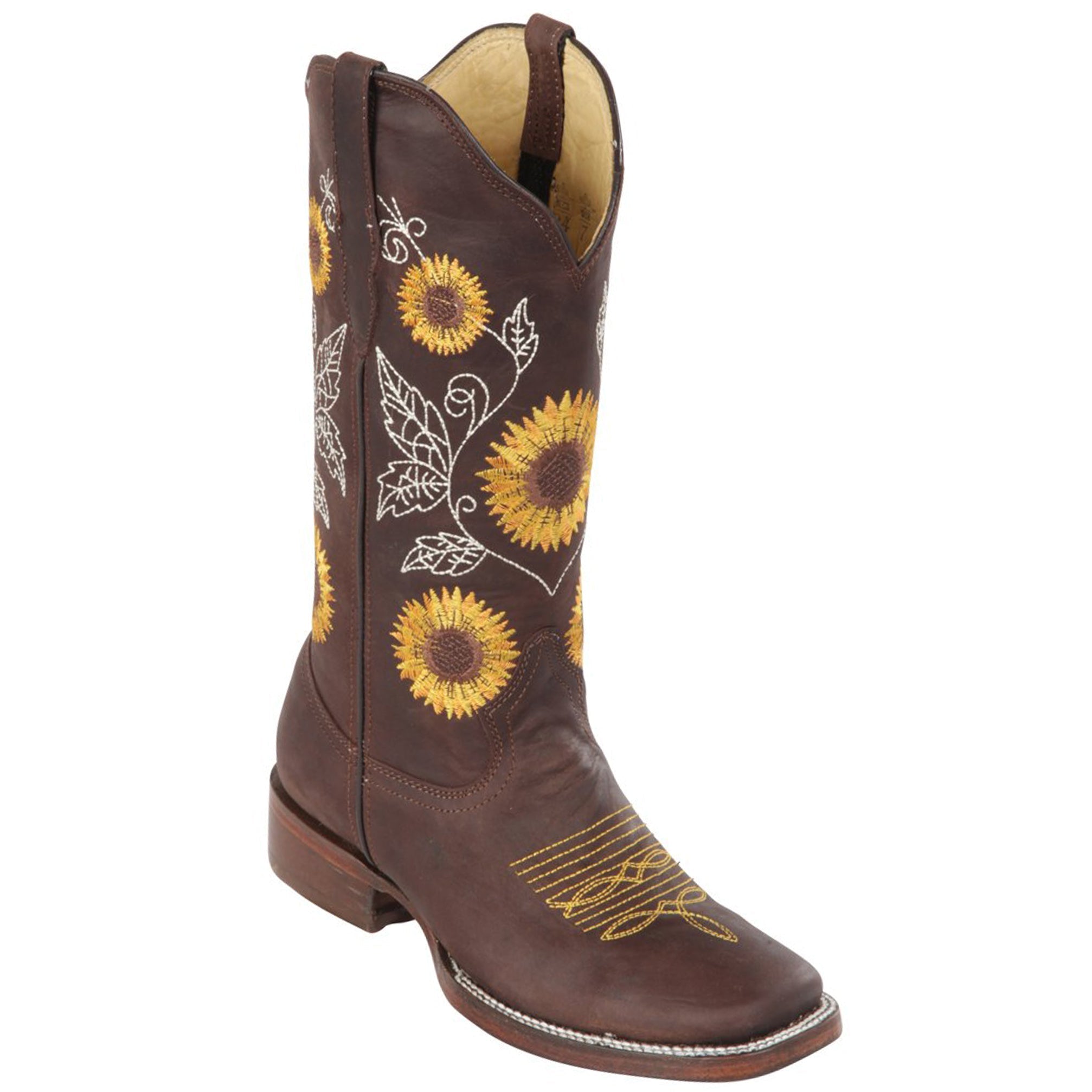 Dark Brown Sunflower Boots🌻
