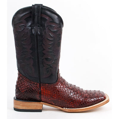 Botas de Piton Grabado Rodeo Cuadrada