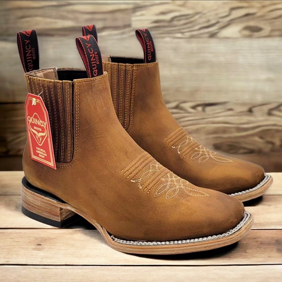 Crazy Horse Papaya Short Cowboy Boots