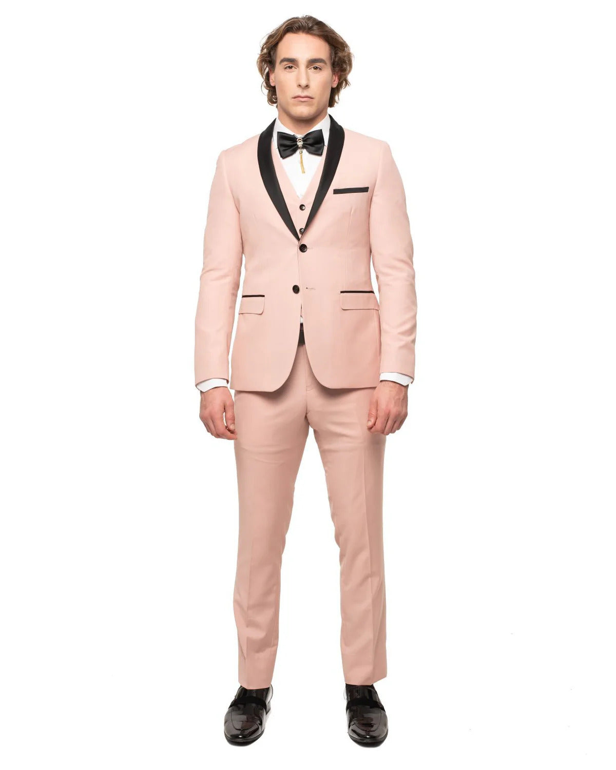Mauve Blush Men's Suit with Shawl Lapel